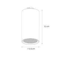 QAZQA Moderne spot zwart voor railsysteem 1-fase GU10 50mm - Iconic - thumbnail