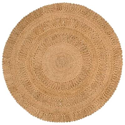 VidaXL Tapijt rond 150 cm gevlochten jute VidaXL Tapijt rond 150 cm gevlochten jute