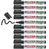 Viltstift edding 21 eco rond 1.5-3mm zwart | 10 stuks - thumbnail