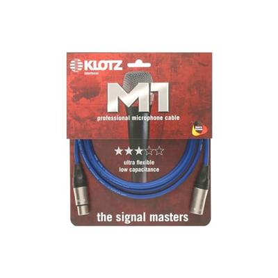 Klotz M1 K BL microfoonkabel 3p XLR F/M blauw 7.5 meter