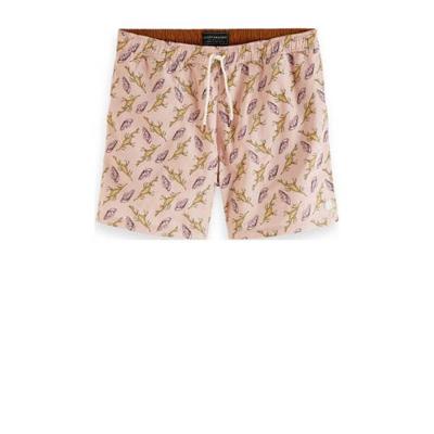 Scotch & Soda zwemshort met all over print lichtroze