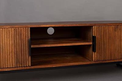 Dutchbone TV-meubel 'Saroo' 140cm, Mangohout Dutchbone TV-meubel 'Saroo' 140cm, Mangohout