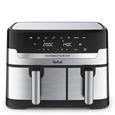 Tefal Dual Easy Fry & Grill EY905D - Heteluchtfriteuse XXL - RVS