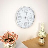 VidaXL Wandklok 30 cm zilverkleurig