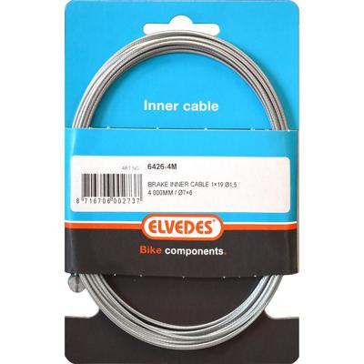 Elvedes binnenkabel rem achter 6426 4000 mm zilver Elvedes binnenkabel rem achter 6426 4000 mm zilver