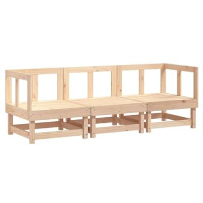 3-delige Loungeset massief grenenhout 3-delige Loungeset massief grenenhout