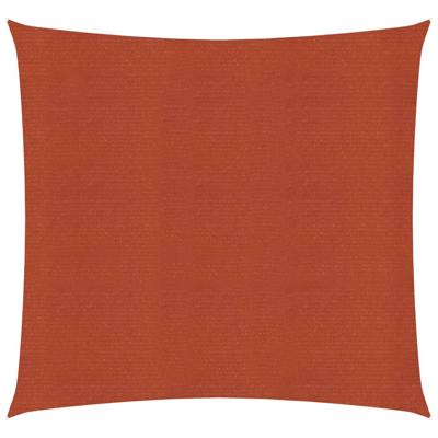 VidaXL Zonnezeil 160 g/m² 2x2 m hdpe terracottakleurig