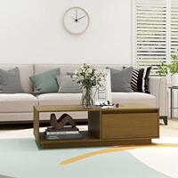 Salontafel 110x50x33,5 cm massief grenenhout honingbruin - thumbnail