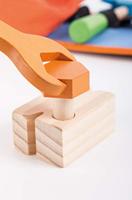 Jouéco gereedschapsriem hout, 9dlg. - thumbnail