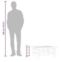 Tuintafel 65x55x30 cm bamboe - thumbnail