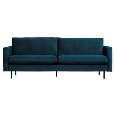 WOOOD Bank 'Rodeo' 2,5-zits, Velvet, kleur Blauw