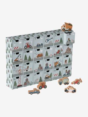 Adventskalender met FSC® houten speelgoed grijs