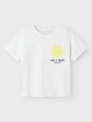 Name it zomer t-shirt jongens - wit - Nkmfome