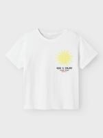 Name it zomer t-shirt jongens - wit - Nkmfome - thumbnail