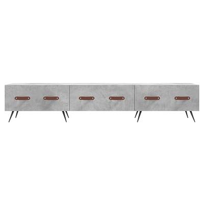 Tv-meubel 150x36x30 cm bewerkt hout betongrijs
