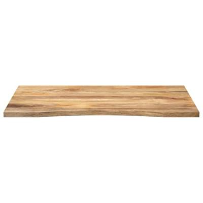 Bureaublad met ronding 110x80x2,5 cm massief ruw mangohout Bureaublad met ronding 110x80x2,5 cm massief ruw mangohout
