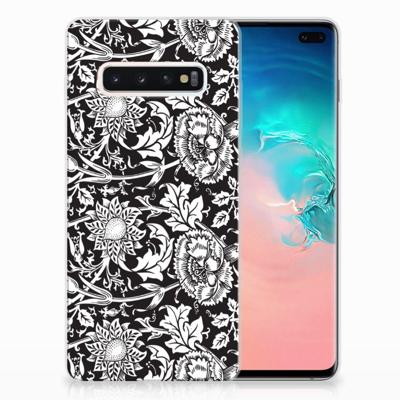 Samsung Galaxy S10 Plus | TPU Case | Black Flowers Samsung Galaxy S10 Plus | TPU Case | Black Flowers
