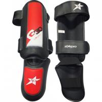 Starpro scheen- en wreefbeschermers Pro rood - thumbnail