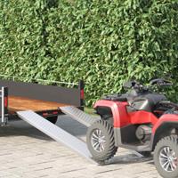 VidaXL Laadhelling 200 kg zilver 159 x 23 x 5 cm gegalvaniseerd staal - thumbnail