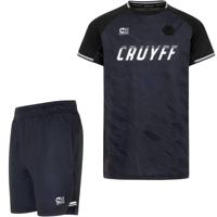Cruyff Icon Trainingsset Kids Zwart Grijs Wit - thumbnail