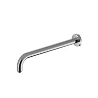 Muuruitloop Hotbath Mate 35 cm Rond Geborsteld Nikkel - thumbnail