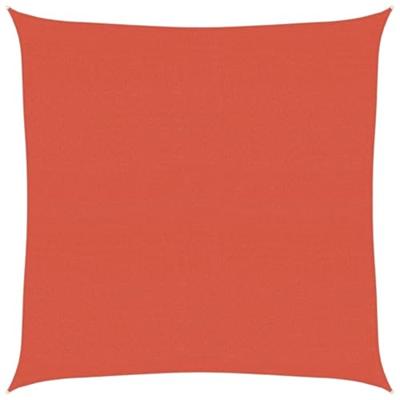 VidaXL Zonnezeil 160 g/m² 4x4 m hdpe terracottakleurig