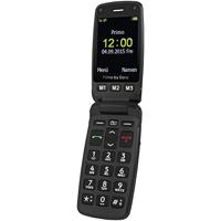 Primo by DORO 406 Senioren clamshell telefoon Met laadstation, SOS-knop Zwart - thumbnail