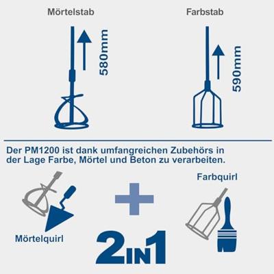 Scheppach Mixer PM1200 - 5907801901 - thumbnail