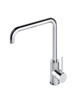 Keukenmengkraan Hotbath Cobber 1-hendel 31.5 cm Draaibare Uitloop Geborsteld Messing Living Colours - thumbnail