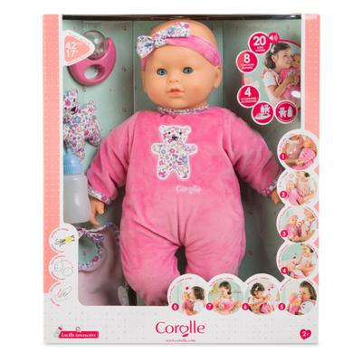 Grote interactieve Lucille-babypop - COROLLE - Mon Grand Poupon - 42 cm - Vanaf 2 jaar