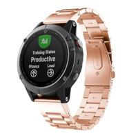 By Qubix - Stalen schakelband - Rosé goud - Compatible met Garmin Fenix 8-51mm - Compatible Garmin bandje - thumbnail