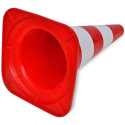 VidaXL Verkeerskegel reflecterend 50 cm rood en wit 10 st