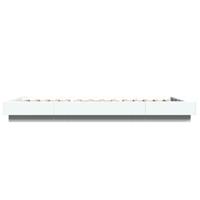 Bedframe met LED-verlichting bewerkt hout wit 75x190 cm - thumbnail