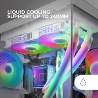 ATX Semi-toren BehuizingMars Gaming MCVIEW2W - thumbnail