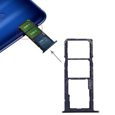 SIM-kaart lade + micro SD-kaart lade voor Huawei Honor 8C (blauw) SIM-kaart lade + micro SD-kaart lade voor Huawei Honor 8C (blauw)