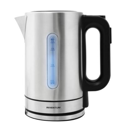 Inventum hw817d snoerloze waterkoker 2200w 1.7l rvs/zwart