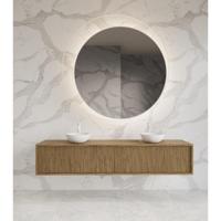 Onderkast Gliss Design Heronimus 180x45x35 cm 2 Laden Met Topplaat Castle Brown - thumbnail