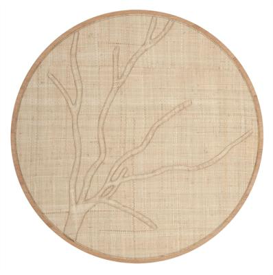 MUST Living Rond Wandpaneel 'Jungle' Palmblad, 85cm