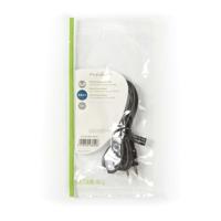 Stereo-Audiokabel | 3,5 mm Male - 3,5 mm Male | 1,0 m | Zwart - thumbnail