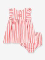 Set jurk zonder mouwen en bloomer baby abrikoos - thumbnail