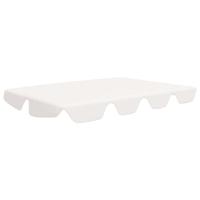 Vervangingsluifel voor schommelbank 150/130x105/70 cm wit - thumbnail