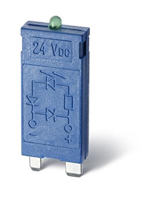 Finder Steekmodule Met EMC-ontstoringsschakeling, Met LED, Met varisator 99.01.0.024.98 Lichtkleur (naam): Groen Geschikt voor model: Finder 96.74, Finder