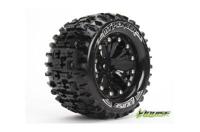 Louise MT-Pioneer Banden Set - 2.8" Velgen Zwart - 1/2" Offset - Hex 12mm (electro 2WD: FR, electro 4x4: FR/RR, nitro 2WD RR) - thumbnail