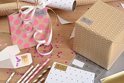 Etiket Avery L7680-25 38.1x21.2mm goud 1625 etiketten