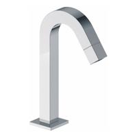 Wiesbaden Kappa toiletkraan staand gebogen vierkant chroom - thumbnail