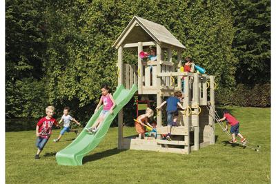 Blue Rabbit Penthouse speeltoestel Kit - excl. glijbaan- - Hout- Tuindeco