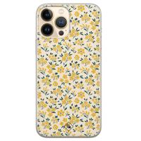 iPhone 13 Pro Max siliconen hoesje - Yellow garden - thumbnail