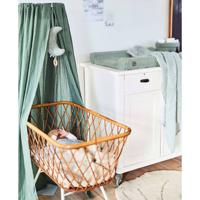 Jollein Sluier babybed vintage 155 cm Ash Green - thumbnail