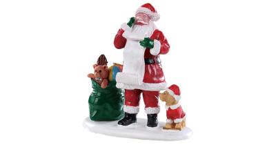 Lemax naughty or nice santa kerstdorp figuur type 3 Santa&apos;s Wonderland 2019
