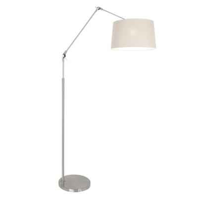Steinhauer Vloerlamp prestige chic 9720 staal kap linnen grijs Steinhauer Vloerlamp prestige chic 9720 staal kap linnen grijs